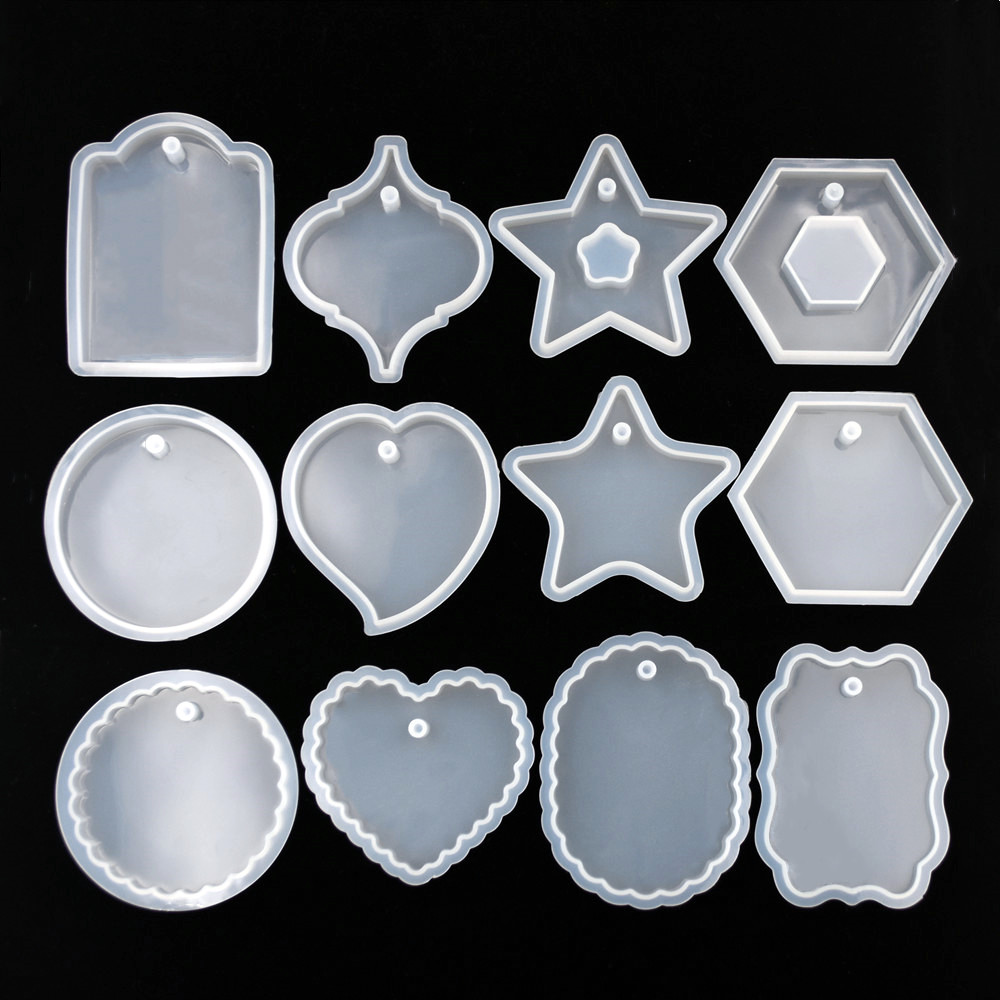 Jewelry Making Course - 1PC Tag Silicone Mold Resin Silicone