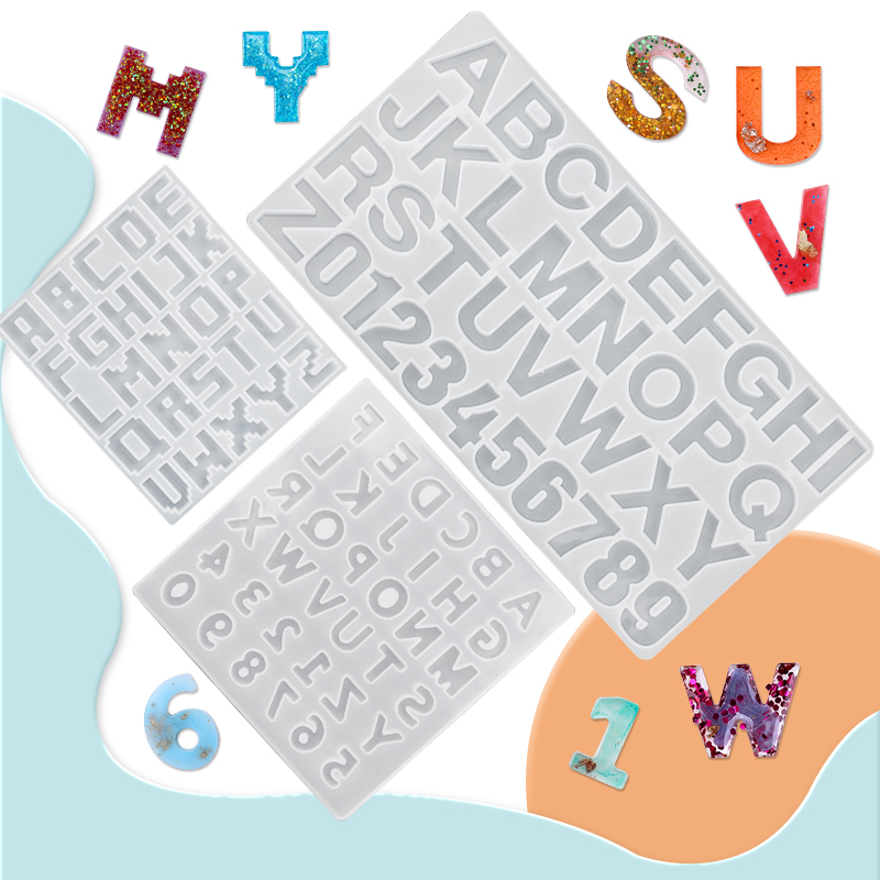 Jewelry Making Course - Alphabet Epoxy Resin Mold Kit Ornament