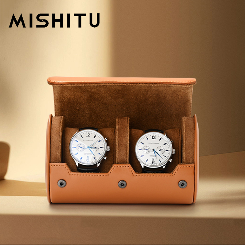 Jewelry Making Organizer Box - MISHITU 1/2/3-Slot Watch Storage Roll Travel