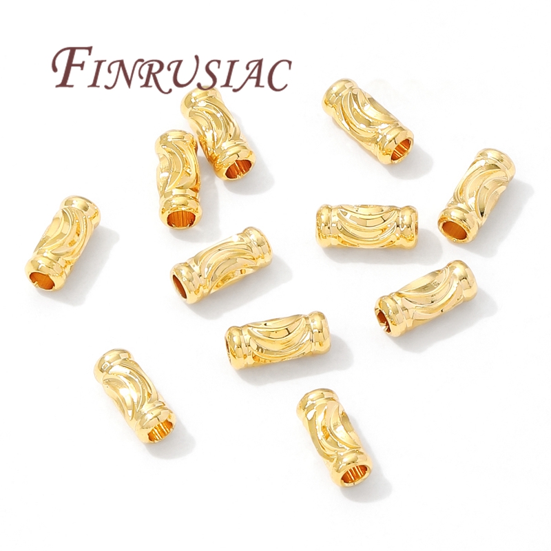 Jewelry Making Equipment - 3mm*7mm Tube Beads Spacer Beads 18K