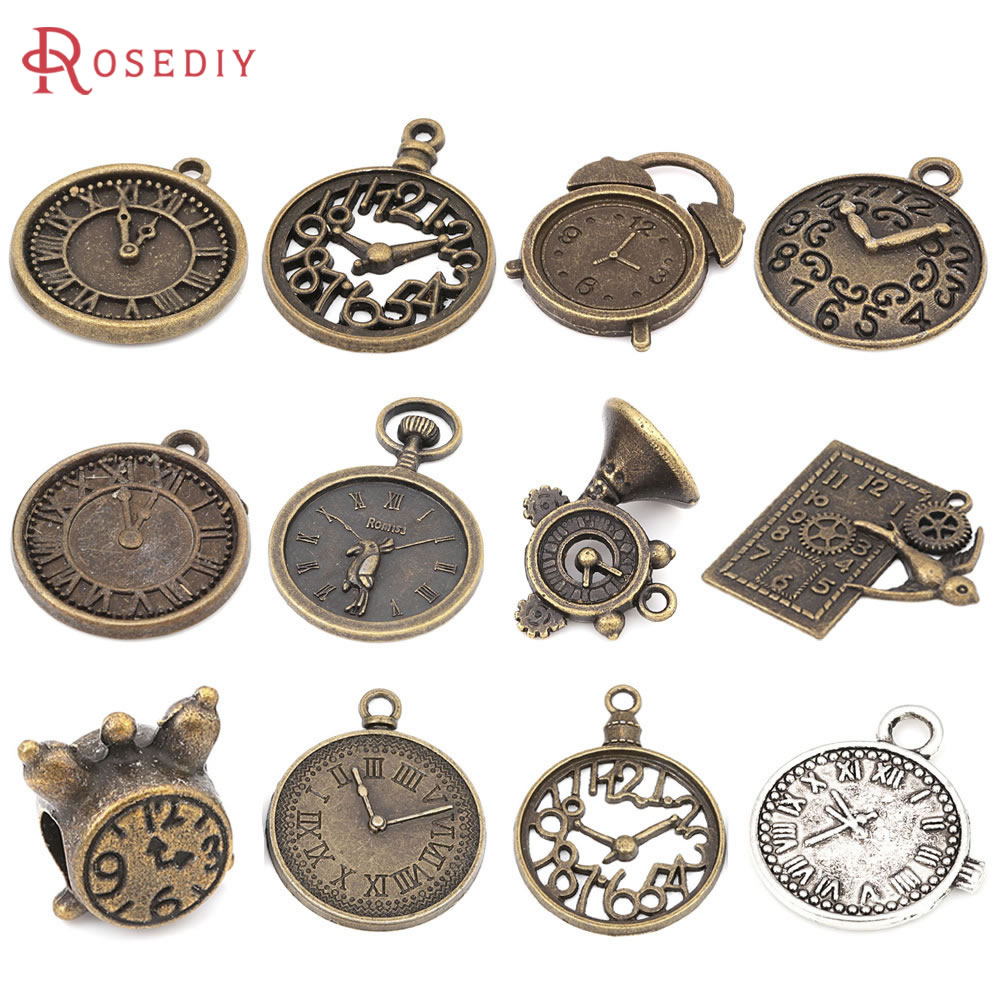Jewelry Making Videos - Vintage Style Zinc Alloy Alarm Clock