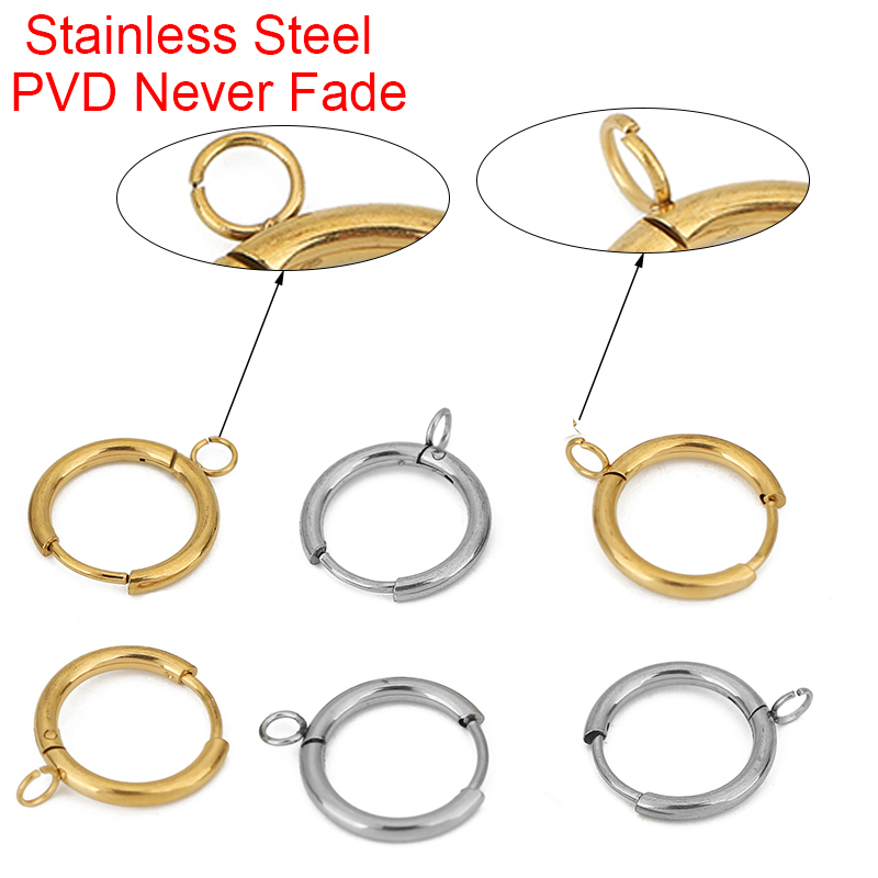 10pcs PVD Never Fade Earrings  - Jewelry Making Metals recension och pris