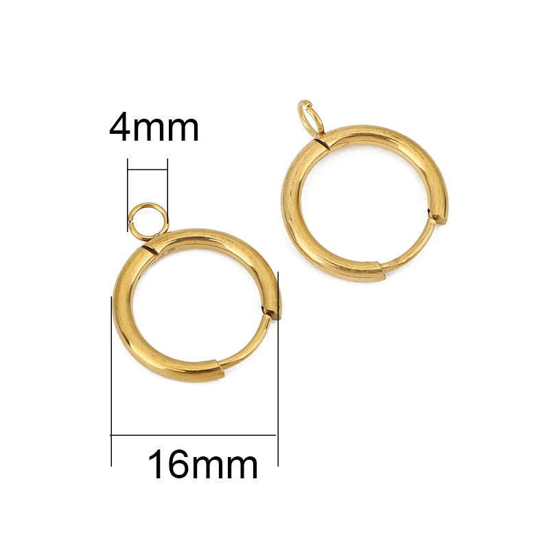 10pcs PVD Never Fade Earrings  - Jewelry Making Metals recension och pris