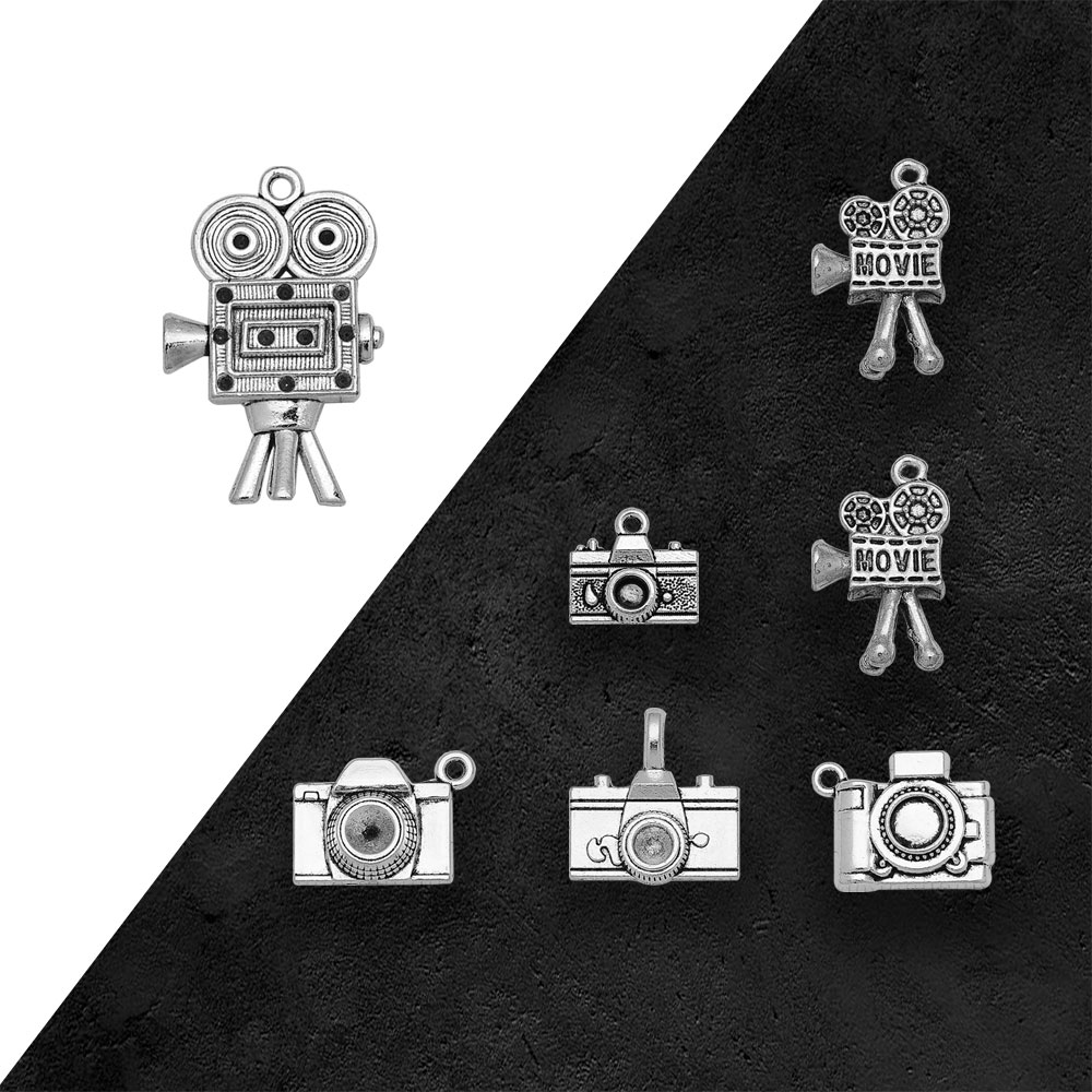 Antique Silver Plated Camera V - Jewelry Making Videos recension och pris