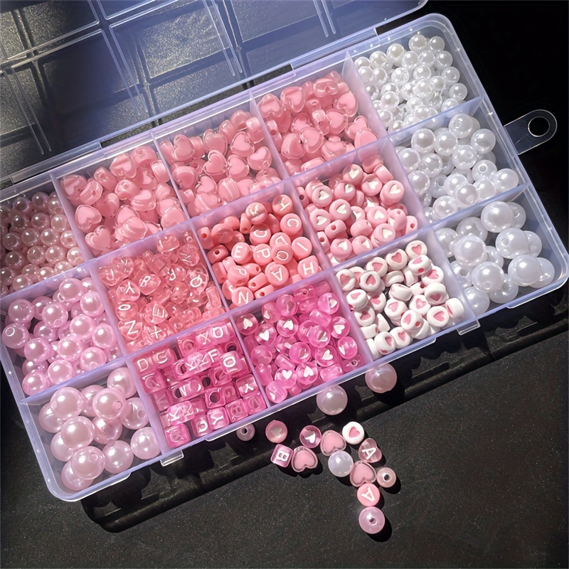 10-Piece Pink Alphabet Box, Ac - Jewelry Making Organizer Box recension och pris
