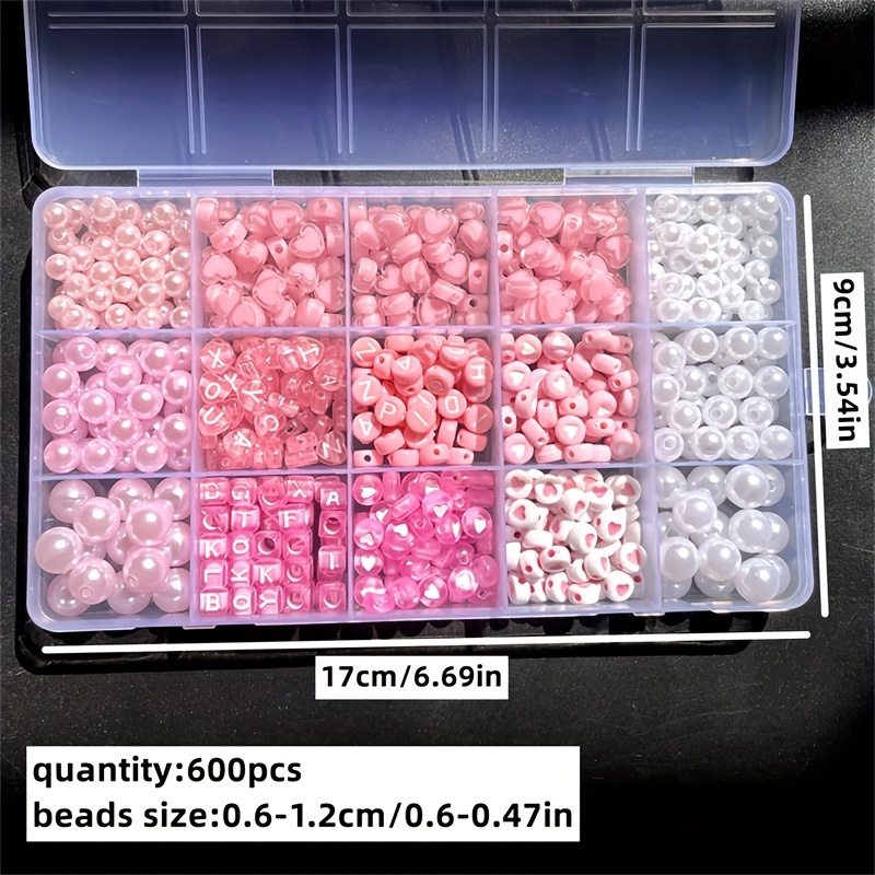 10-Piece Pink Alphabet Box, Ac - Jewelry Making Organizer Box recension och pris