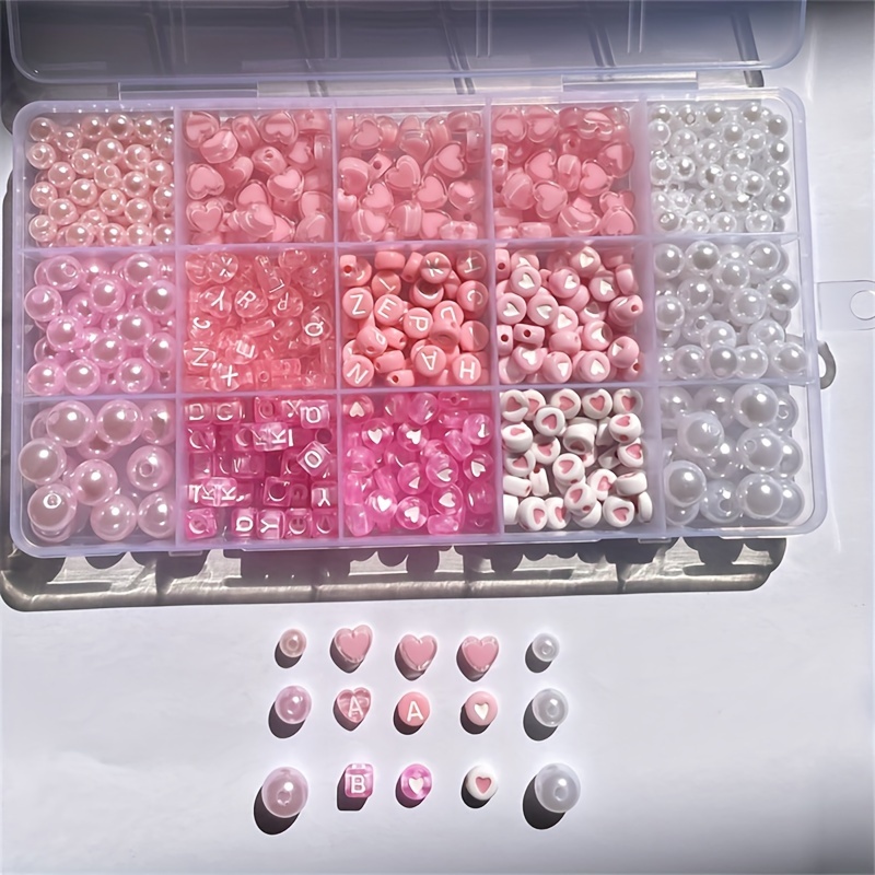 10-Piece Pink Alphabet Box, Ac - Jewelry Making Organizer Box recension och pris