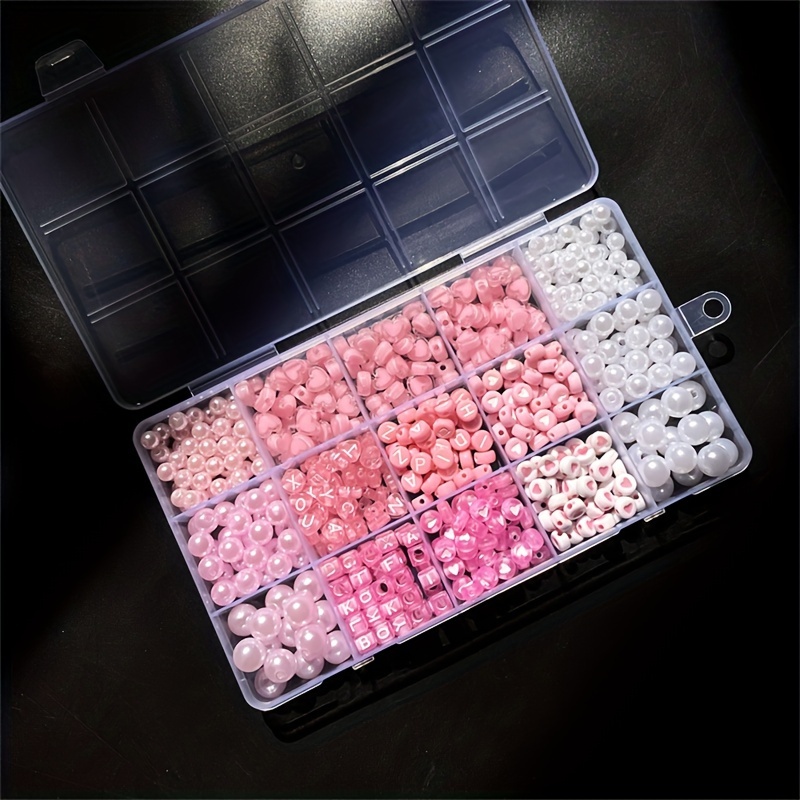 10-Piece Pink Alphabet Box, Ac - Jewelry Making Organizer Box recension och pris