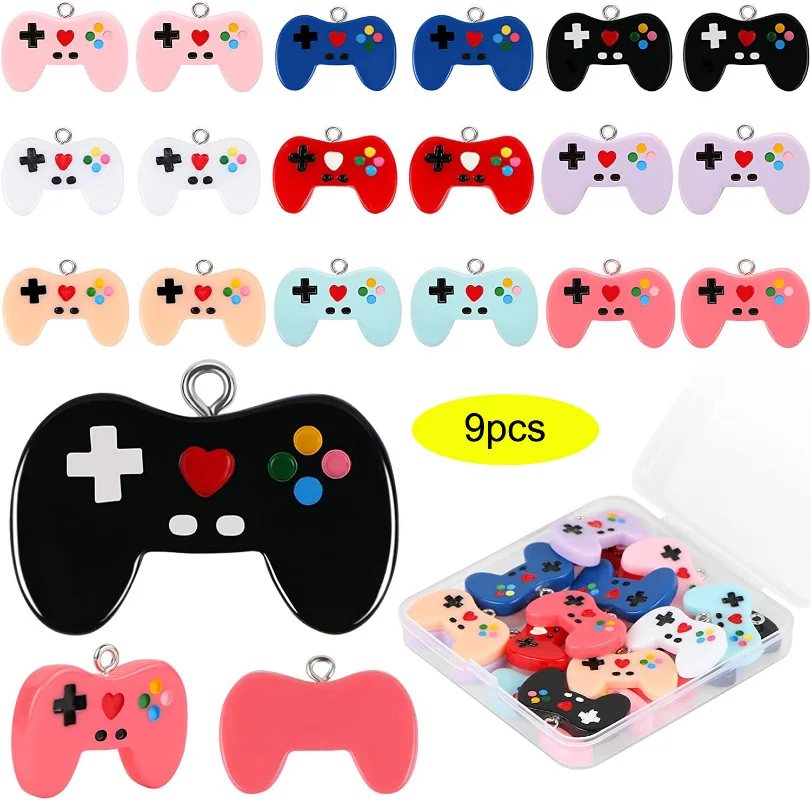 9 Pcs Video Game Controller Ch - Jewelry Making Videos recension och pris