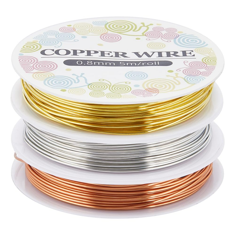 12.8M Copper Jewelry Wire 0.8m - Jewelry Making Course recension och pris