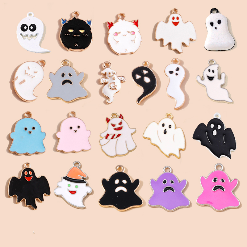 Leslie 10pcs Halloween Ghost C - Jewelry Making Date Night recension och pris