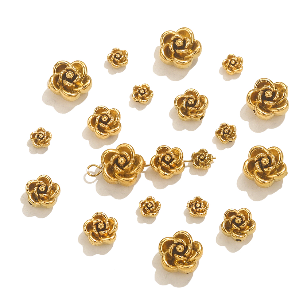 10pcs Stainless Steel Rose Flo - Jewelry Making Equipment recension och pris