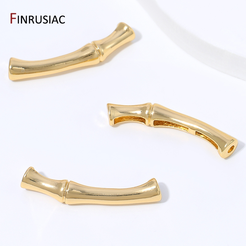 18K Gold Plated Brass Tube Spa - Jewelry Making Equipment recension och pris