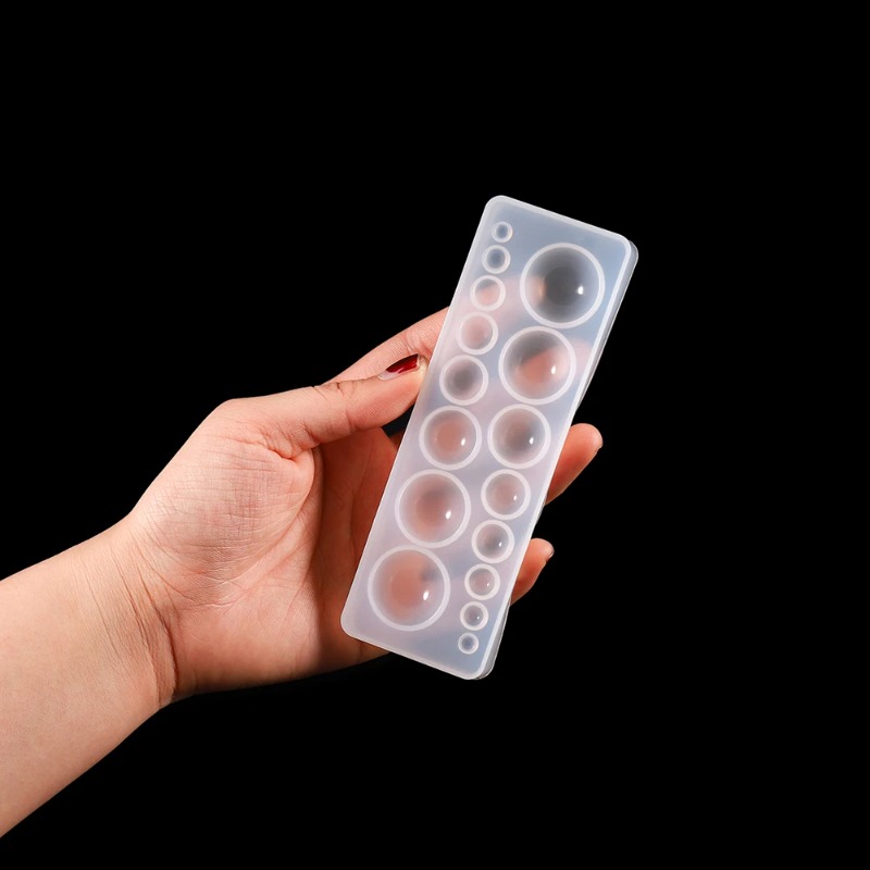 1pcs Silicone Mold Half Ball O - Jewelry Making Course recension och pris