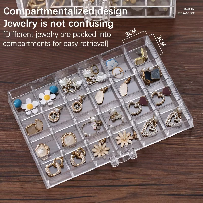 Transparent Jewelry Storage Bo - Jewelry Making Organizer Box recension och pris