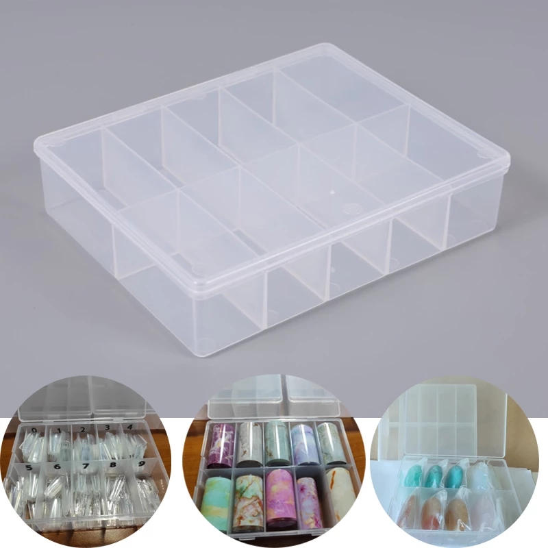 10 Grids Empty Clear Storage B - Jewelry Making Organizer Box recension och pris