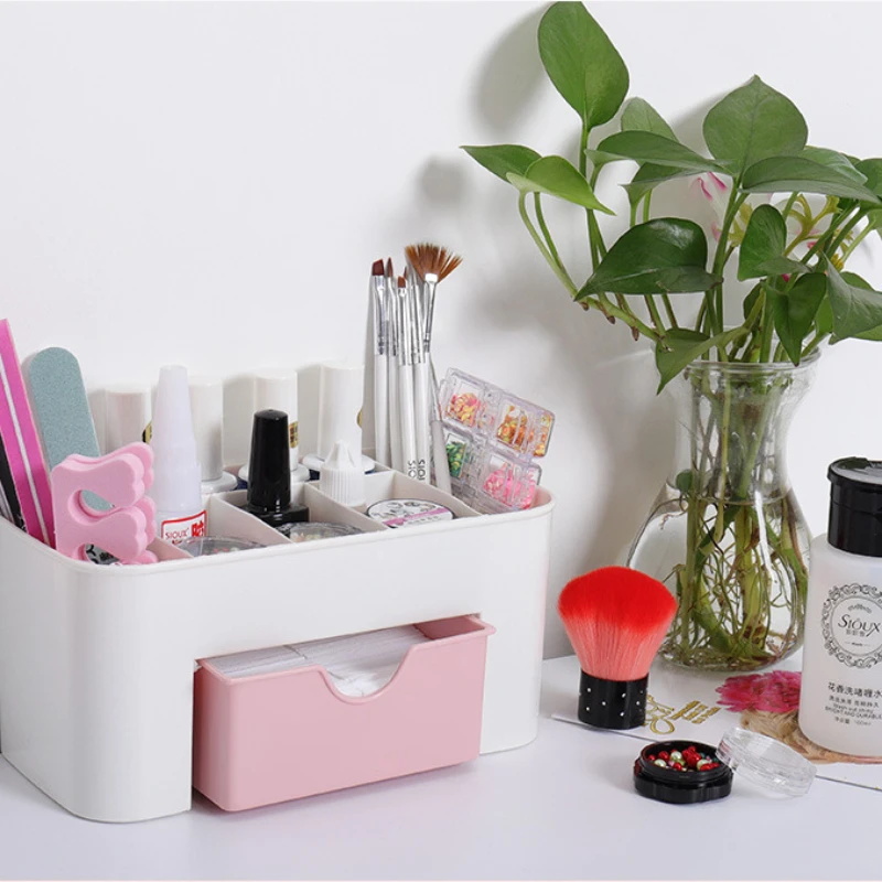 Nail Art Organizer Desktop Dra - Jewelry Making Organizer Box recension och pris
